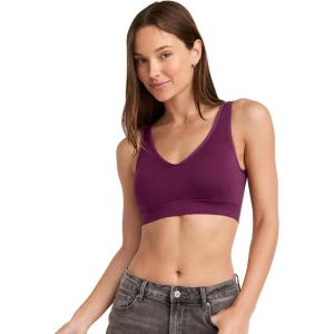 Jockey Women’s Bra Seamfree Back Smoothing Bralette(Vintage Plum)