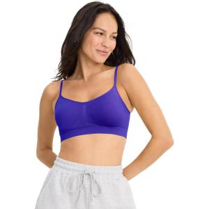 Jockey Women’s Bra Seamfree Modern Micro Stretch Cami Strap Bralette(Valiant Blue)