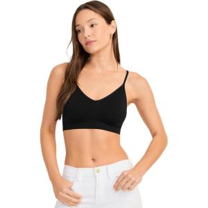 Jockey Women’s Bra Seamfree Stretch Cami Strap Bralette(Black)