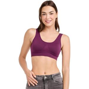 Jockey Women’s Bra Seamfree Stretch Tank Strap Bralette(Vintage Plum)