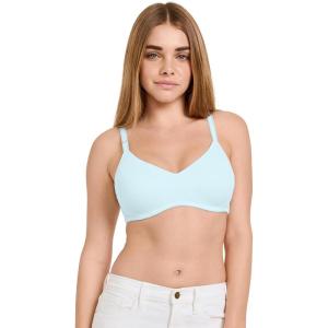 Jockey Women’s Bra Smooth & Sleek Microfiber Full Coverage Wirefree T-Shirt Bra(Echo Blue)