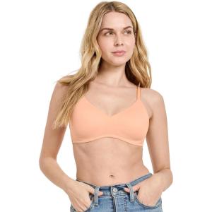 Jockey Women’s Bra Smooth & Sleek Microfiber Full Coverage Wirefree T-Shirt Bra(Peach Smoothie)