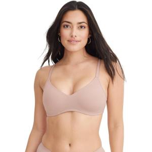 Jockey Women’s Bra Smooth & Sleek Microfiber Full Coverage Wirefree T-Shirt Bra(Pink Haze)