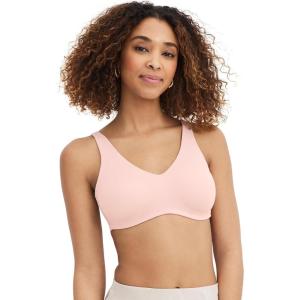 Jockey Women’s Bra Smooth & Sleek Microfiber Full Coverage Wirefree Unlined T-Shirt Bra(Pink Haze)