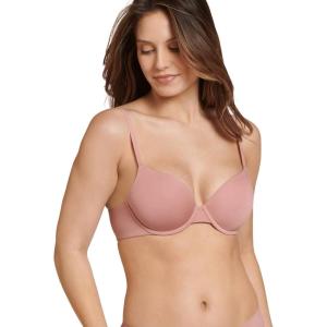 Jockey Women’s Bra Smooth & Sleek Supersoft Demi Coverage Underwire T-Shirt Bra(Earth Rose)