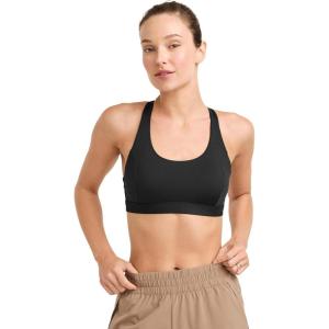 Jockey Women’s Bra Stretch Support Low Impact Sports Bra(Black)