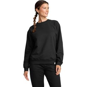 Jockey Women’s Loungewear Unwind Lounge Crew Sweatshirt(Black)