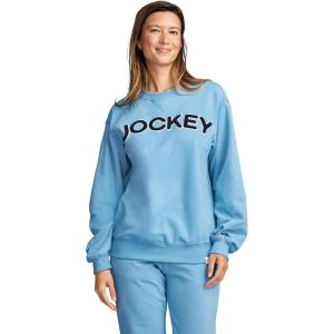 Jockey Women’s Loungewear Unwind Lounge Crew Sweatshirt(Coastline)