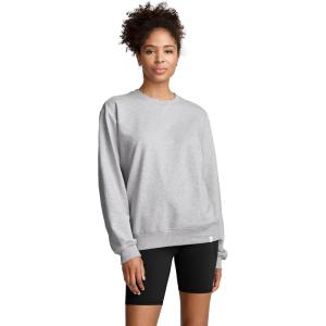 Jockey Women’s Loungewear Unwind Lounge Crew Sweatshirt(Grey Heather)