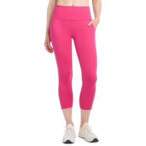 Jockey Womens Pintuck Pocket Crop Leggings(Bee Balm Pink)
