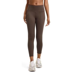 Jockey Womens Pintuck Pocket Crop Leggings(Espresso)