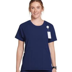 Jockey Women’s Scrubs Women’s Comfort Crew Scrub Top(New Navy)