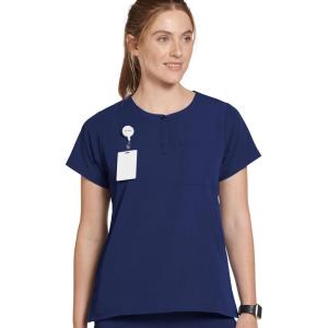 Jockey Women’s Scrubs Women’s Henley Scrub Top(New Navy)
