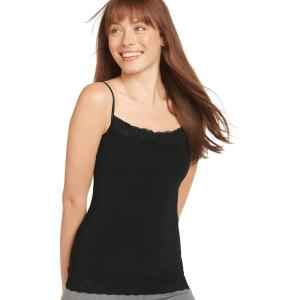 Jockey Women’s Shapewear Skimmies Ultralight Smoothing Lace Cami(Black)
