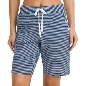 Jockey Women’s Sleepwear Organic Cotton Stretch Bermuda Short(Feeder Stripe)