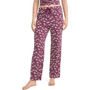 Jockey Women’s Sleepwear Organic Cotton Stretch Pant(Frayed Plum Floral)