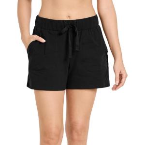 Jockey Women’s Sleepwear Organic Cotton Stretch Short(Black)