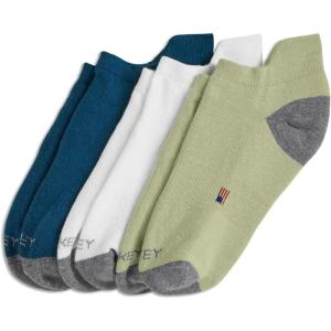Jockey Women’s Socks Women’s Made in America* Low Cut Tab Socks – 3 Pack(Celadon on Light Grey/White on Light Grey/Majolica Blue on Light Grey)