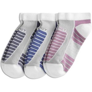 Jockey Women’s Socks Women’s Sport Low-Cut Socks – 3 Pack(White on Grey/White on Denim/White on Lavender)