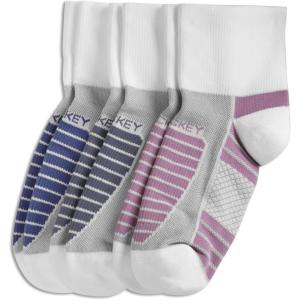 Jockey Women’s Socks Women’s Sport Quarter Socks – 3 Pack(White on Grey/White on Denim/White on Lavender)