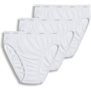 Jockey Women’s Underwear Classic French Cut – 3 Pack(White)