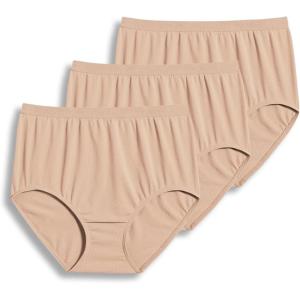 Jockey Women’s Underwear Comfies Microfiber Brief – 3 Pack(Light)