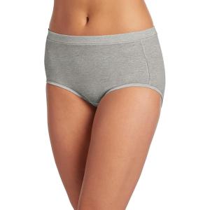 Jockey Women’s Underwear Cotton Stretch Brief(Grey Heather)