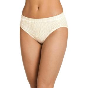 Jockey Women’s Underwear Cotton Stretch Hi Cut(Chevron Sand)