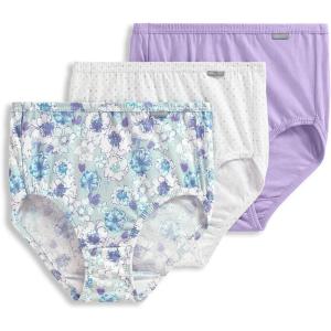 Jockey Women’s Underwear Elance String Bikini – 3 Pack(Digital Lavender/Dream Dot Aqua/Floral Clouds Aqua)
