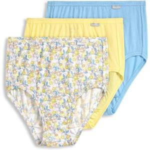 Jockey Women’s Underwear Elance String Bikini – 3 Pack(Light Yellow/Ditsy Daisy/Blue Stardust)