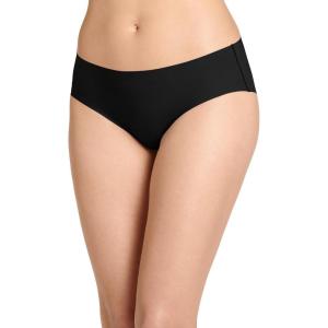 Jockey Women’s Underwear Invisible Edge Microfiber Hipster(Black)