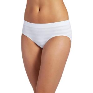 Jockey Women’s Underwear Matte & Shine Seamfree Hipster(White)