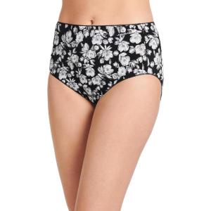 Jockey Women’s Underwear No Panty Line Promise Tactel Hip Brief(Midnight Poppy)