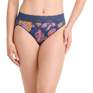 Jockey Women’s Underwear No Panty Line Promise Tactel Lace Bikini(Ornate Floral)