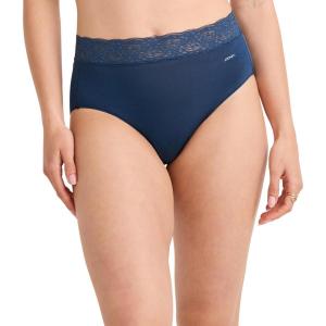 Jockey Women’s Underwear No Panty Line Promise Tactel Lace Hip Brief(Nocturne Blue)