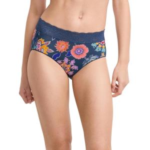 Jockey Women’s Underwear No Panty Line Promise Tactel Lace Hip Brief(Ornate Floral)
