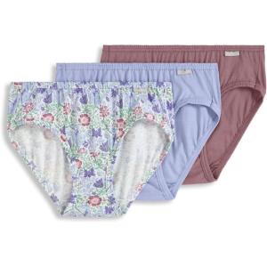Jockey Women’s Underwear Plus Size Elance Bikini – 3 Pack(Mythos Garden)