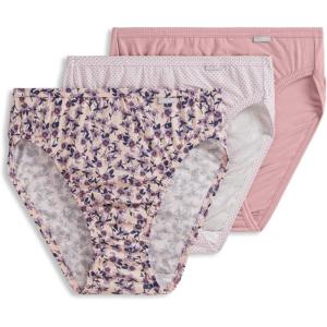 Jockey Women’s Underwear Plus Size Elance French Cut – 3 Pack(Cosmetic Pink)