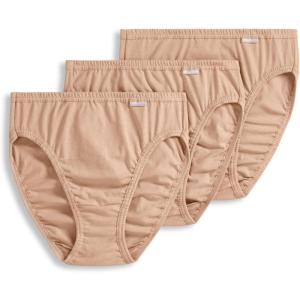 Jockey Women’s Underwear Plus Size Elance French Cut – 3 Pack(Light)