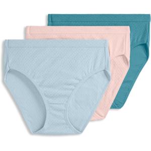 Jockey Women’s Underwear Plus Size Elance Hipster – 3 Pack(Blushcove)