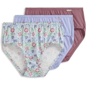 Jockey Women’s Underwear Plus Size Elance Hipster – 3 Pack(Mythos Garden)