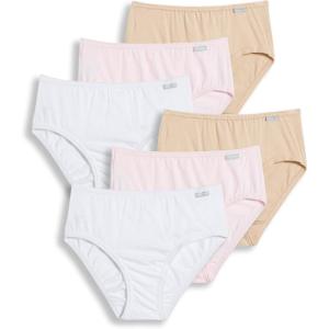 Jockey Women’s Underwear Plus Size Elance Hipster – 6 Pack(Ivory/Light/Pink Shadow)