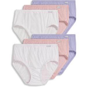 Jockey Women’s Underwear Plus Size Elance Hipster – 6 Pack(Tango Dot/Violet Veil/Coral Mist Heather/White/Violet Veil/Coral Mist Heather)