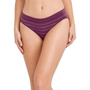 Jockey Women’s Underwear Seamfree Bikini(Plum Stripe)