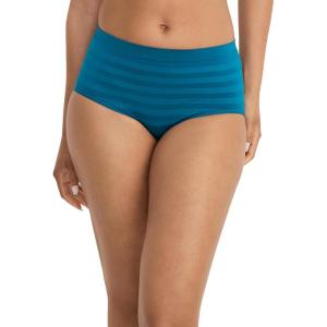 Jockey Women’s Underwear Seamfree Brief(Really Teal Stripe)