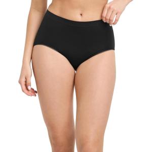 Jockey Women’s Underwear Seamfree Chill Modern Brief(Black)