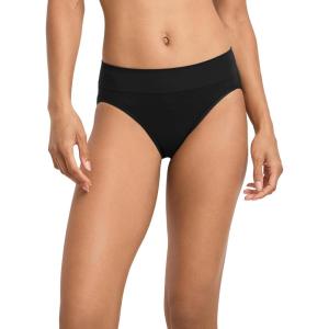 Jockey Women’s Underwear Seamfree Comfort Waist Hi-Cut(Black)