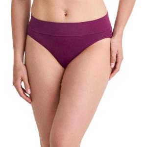 Jockey Women’s Underwear Seamfree Comfort Waist Hi-Cut(Vintage Plum)