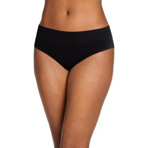 Jockey Women’s Underwear Seamfree Comfort Waist Hipster(Black)