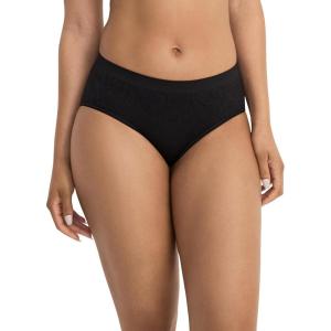 Jockey Women’s Underwear Seamfree Hipster(Black Jacquard)